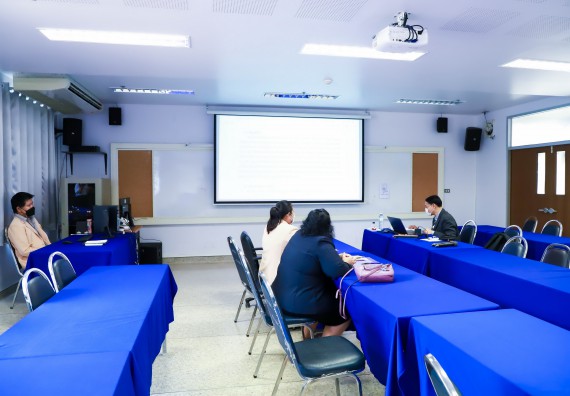 ภาพกิจกรรม  คณะวิทยาศาสตร์และเทคโนโลยี จัดกิจกรรมการตรวจประเมินคุณภาพการศึกษาภายใน ระดับคณะ ประจำปีการศึกษา 2564