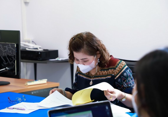 ภาพกิจกรรม  คณะวิทยาศาสตร์และเทคโนโลยี จัดกิจกรรมการตรวจประเมินคุณภาพการศึกษาภายใน ระดับคณะ ประจำปีการศึกษา 2564