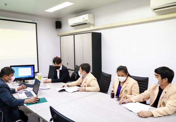 ภาพกิจกรรม  คณะวิทยาศาสตร์และเทคโนโลยี จัดกิจกรรมการตรวจประเมินคุณภาพการศึกษาภายใน ระดับคณะ ประจำปีการศึกษา 2564