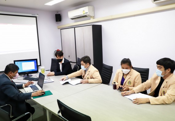 ภาพกิจกรรม  คณะวิทยาศาสตร์และเทคโนโลยี จัดกิจกรรมการตรวจประเมินคุณภาพการศึกษาภายใน ระดับคณะ ประจำปีการศึกษา 2564