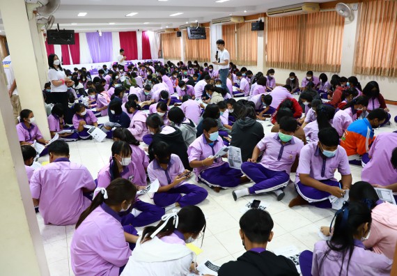 ภาพกิจกรรม  คณะวิทยาศาสตร์และเทคโนโลยี จัดโครงการค่ายวิชาการกิจกรรมค่ายส่งเสริมกระบวนการคิด ชั้นมัธยมศึกษาปีที่ 4 (วิทยาศาสตร์ คณิตศาสตร์ เทคโนโลยี : STEM)