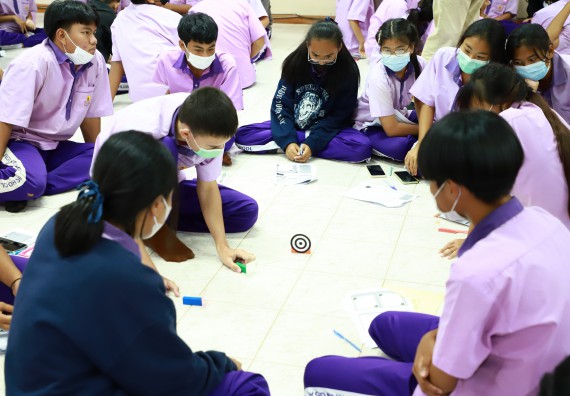 ภาพกิจกรรม  คณะวิทยาศาสตร์และเทคโนโลยี จัดโครงการค่ายวิชาการกิจกรรมค่ายส่งเสริมกระบวนการคิด ชั้นมัธยมศึกษาปีที่ 4 (วิทยาศาสตร์ คณิตศาสตร์ เทคโนโลยี : STEM)