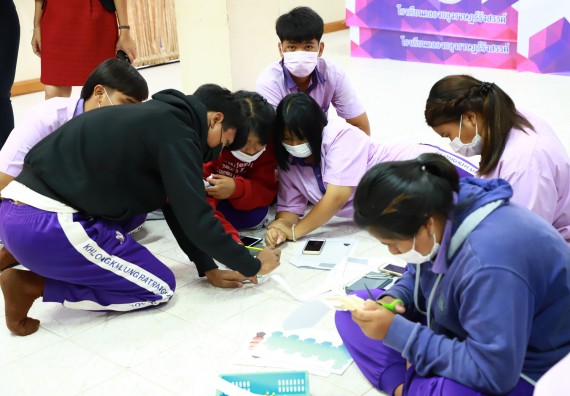 ภาพกิจกรรม  คณะวิทยาศาสตร์และเทคโนโลยี จัดโครงการค่ายวิชาการกิจกรรมค่ายส่งเสริมกระบวนการคิด ชั้นมัธยมศึกษาปีที่ 4 (วิทยาศาสตร์ คณิตศาสตร์ เทคโนโลยี : STEM)