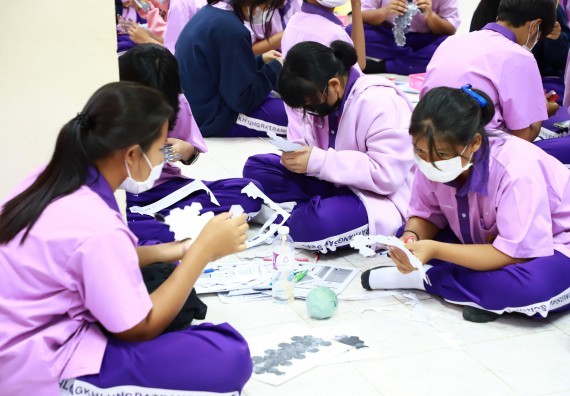 ภาพกิจกรรม  คณะวิทยาศาสตร์และเทคโนโลยี จัดโครงการค่ายวิชาการกิจกรรมค่ายส่งเสริมกระบวนการคิด ชั้นมัธยมศึกษาปีที่ 4 (วิทยาศาสตร์ คณิตศาสตร์ เทคโนโลยี : STEM)