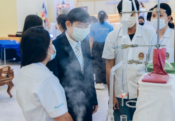 ภาพกิจกรรม  คณะวิทยาศาสตร์และเทคโนโลยีมหาวิทยาลัยราชภัฏกำแพงเพชร จัดงานสัปดาห์วิทยาศาสตร์แห่งชาติ ส่วนภูมิภาค ประจำปี 2565