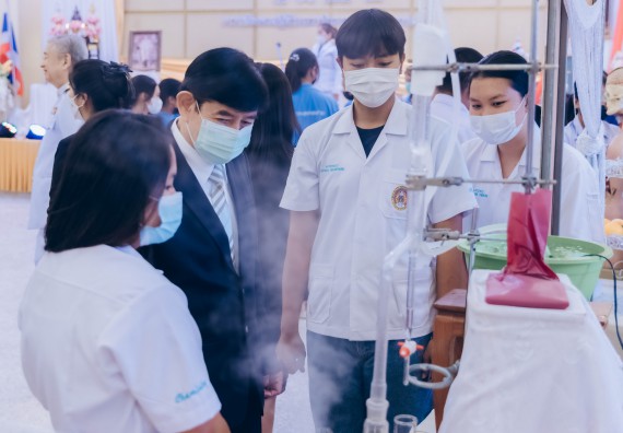 ภาพกิจกรรม  คณะวิทยาศาสตร์และเทคโนโลยีมหาวิทยาลัยราชภัฏกำแพงเพชร จัดงานสัปดาห์วิทยาศาสตร์แห่งชาติ ส่วนภูมิภาค ประจำปี 2565