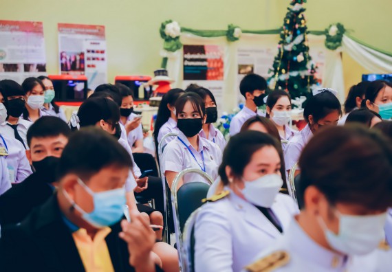 ภาพกิจกรรม  คณะวิทยาศาสตร์และเทคโนโลยีมหาวิทยาลัยราชภัฏกำแพงเพชร จัดงานสัปดาห์วิทยาศาสตร์แห่งชาติ ส่วนภูมิภาค ประจำปี 2565