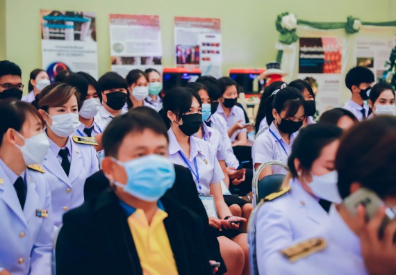 ภาพกิจกรรม  คณะวิทยาศาสตร์และเทคโนโลยีมหาวิทยาลัยราชภัฏกำแพงเพชร จัดงานสัปดาห์วิทยาศาสตร์แห่งชาติ ส่วนภูมิภาค ประจำปี 2565