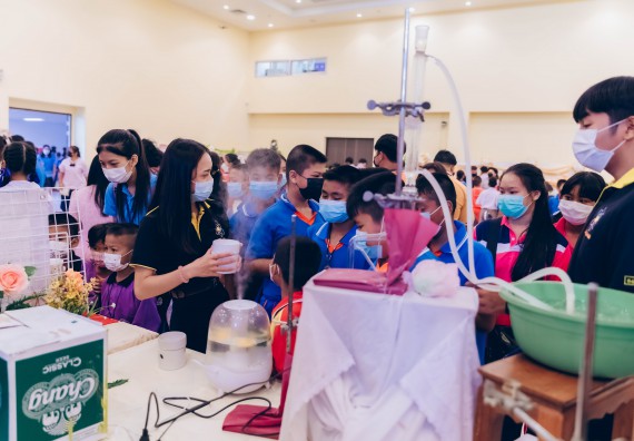 ภาพกิจกรรม  คณะวิทยาศาสตร์และเทคโนโลยีมหาวิทยาลัยราชภัฏกำแพงเพชร จัดงานสัปดาห์วิทยาศาสตร์แห่งชาติ ส่วนภูมิภาค ประจำปี 2565