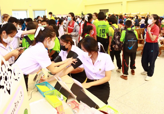 ภาพกิจกรรม  คณะวิทยาศาสตร์และเทคโนโลยีมหาวิทยาลัยราชภัฏกำแพงเพชร จัดงานสัปดาห์วิทยาศาสตร์แห่งชาติ ส่วนภูมิภาค ประจำปี 2565
