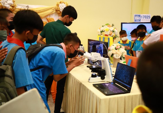 ภาพกิจกรรม  คณะวิทยาศาสตร์และเทคโนโลยีมหาวิทยาลัยราชภัฏกำแพงเพชร จัดงานสัปดาห์วิทยาศาสตร์แห่งชาติ ส่วนภูมิภาค ประจำปี 2565