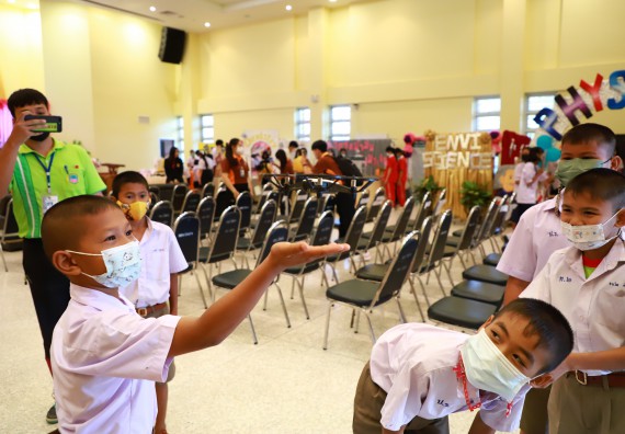 ภาพกิจกรรม  คณะวิทยาศาสตร์และเทคโนโลยีมหาวิทยาลัยราชภัฏกำแพงเพชร จัดงานสัปดาห์วิทยาศาสตร์แห่งชาติ ส่วนภูมิภาค ประจำปี 2565