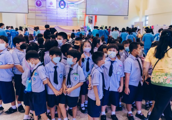 ภาพกิจกรรม  คณะวิทยาศาสตร์และเทคโนโลยีมหาวิทยาลัยราชภัฏกำแพงเพชร จัดงานสัปดาห์วิทยาศาสตร์แห่งชาติ ส่วนภูมิภาค ประจำปี 2565