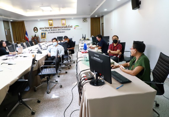 ภาพกิจกรรม  คณะวิทยาศาสตร์และเทคโนโลยี จัดการนำเสนอโครงการ ประจำปีงบประมาณ 2566