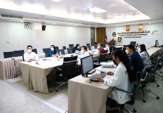 ภาพกิจกรรม  คณะวิทยาศาสตร์และเทคโนโลยี จัดการนำเสนอโครงการ ประจำปีงบประมาณ 2566