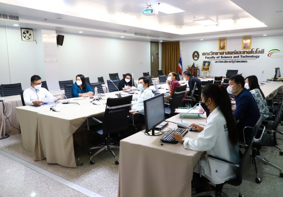 ภาพกิจกรรม  คณะวิทยาศาสตร์และเทคโนโลยี จัดการนำเสนอโครงการ ประจำปีงบประมาณ 2566