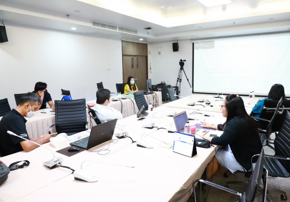 ภาพกิจกรรม  คณะวิทยาศาสตร์และเทคโนโลยี จัดการนำเสนอโครงการ ประจำปีงบประมาณ 2566