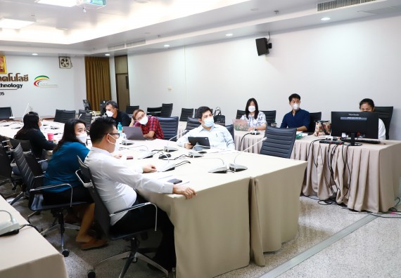 ภาพกิจกรรม  คณะวิทยาศาสตร์และเทคโนโลยี จัดการนำเสนอโครงการ ประจำปีงบประมาณ 2566