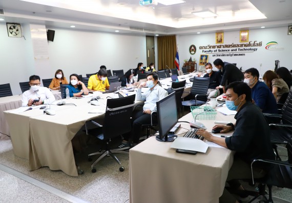 ภาพกิจกรรม  คณะวิทยาศาสตร์และเทคโนโลยี จัดการนำเสนอโครงการ ประจำปีงบประมาณ 2566