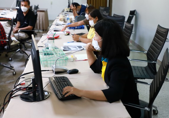 ภาพกิจกรรม  คณะวิทยาศาสตร์และเทคโนโลยี จัดการนำเสนอโครงการ ประจำปีงบประมาณ 2566