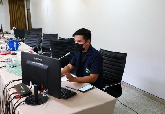 ภาพกิจกรรม  คณะวิทยาศาสตร์และเทคโนโลยี จัดการนำเสนอโครงการ ประจำปีงบประมาณ 2566