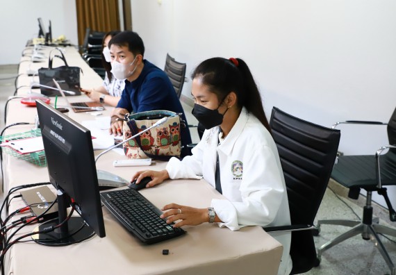 ภาพกิจกรรม  คณะวิทยาศาสตร์และเทคโนโลยี จัดการนำเสนอโครงการ ประจำปีงบประมาณ 2566