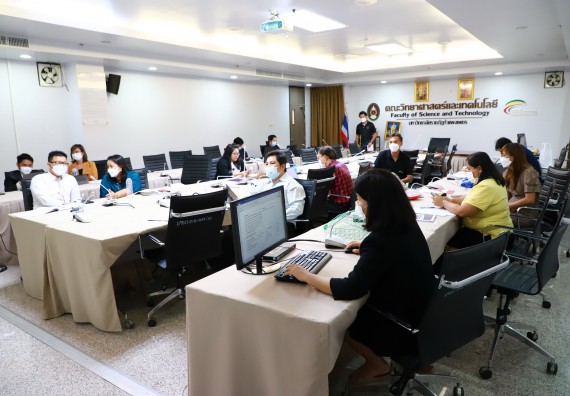 ภาพกิจกรรม  คณะวิทยาศาสตร์และเทคโนโลยี จัดการนำเสนอโครงการ ประจำปีงบประมาณ 2566