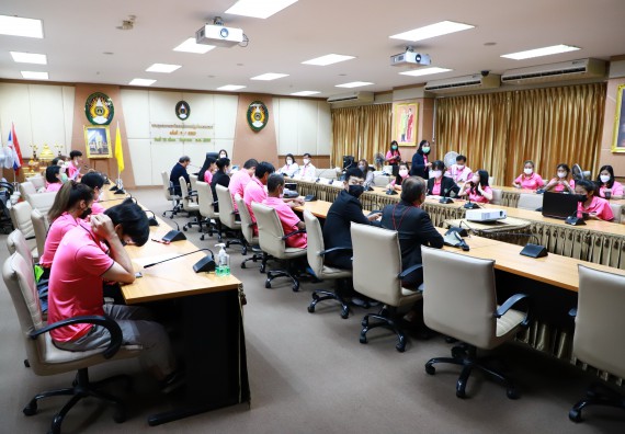 ภาพกิจกรรม  คณะวิทยาศาสตร์และเทคโนโลยี เข้าร่วมนำเสนอผลสัมฤทธิ์และพิธีปิดโครงการออมสินยุวพัฒน์รักษ์ถิ่น มหาวิทยาลัยราชภัฏกำแพงเพชร ประจำปี พ.ศ. 2565