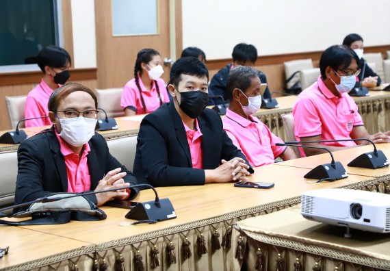 ภาพกิจกรรม  คณะวิทยาศาสตร์และเทคโนโลยี เข้าร่วมนำเสนอผลสัมฤทธิ์และพิธีปิดโครงการออมสินยุวพัฒน์รักษ์ถิ่น มหาวิทยาลัยราชภัฏกำแพงเพชร ประจำปี พ.ศ. 2565