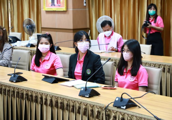 ภาพกิจกรรม  คณะวิทยาศาสตร์และเทคโนโลยี เข้าร่วมนำเสนอผลสัมฤทธิ์และพิธีปิดโครงการออมสินยุวพัฒน์รักษ์ถิ่น มหาวิทยาลัยราชภัฏกำแพงเพชร ประจำปี พ.ศ. 2565