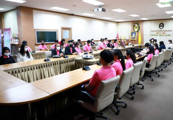 ภาพกิจกรรม  คณะวิทยาศาสตร์และเทคโนโลยี เข้าร่วมนำเสนอผลสัมฤทธิ์และพิธีปิดโครงการออมสินยุวพัฒน์รักษ์ถิ่น มหาวิทยาลัยราชภัฏกำแพงเพชร ประจำปี พ.ศ. 2565