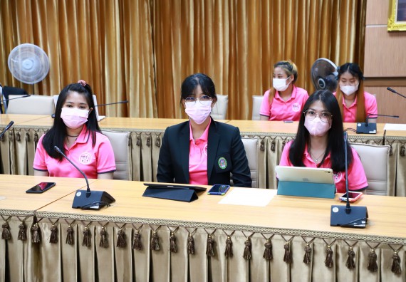 ภาพกิจกรรม  คณะวิทยาศาสตร์และเทคโนโลยี เข้าร่วมนำเสนอผลสัมฤทธิ์และพิธีปิดโครงการออมสินยุวพัฒน์รักษ์ถิ่น มหาวิทยาลัยราชภัฏกำแพงเพชร ประจำปี พ.ศ. 2565