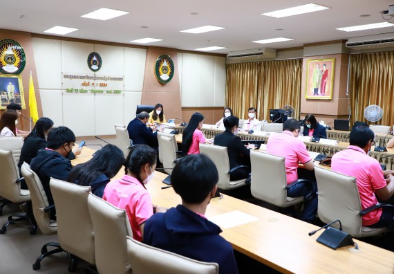 ภาพกิจกรรม  คณะวิทยาศาสตร์และเทคโนโลยี เข้าร่วมนำเสนอผลสัมฤทธิ์และพิธีปิดโครงการออมสินยุวพัฒน์รักษ์ถิ่น มหาวิทยาลัยราชภัฏกำแพงเพชร ประจำปี พ.ศ. 2565