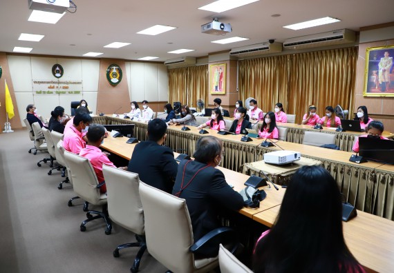 ภาพกิจกรรม  คณะวิทยาศาสตร์และเทคโนโลยี เข้าร่วมนำเสนอผลสัมฤทธิ์และพิธีปิดโครงการออมสินยุวพัฒน์รักษ์ถิ่น มหาวิทยาลัยราชภัฏกำแพงเพชร ประจำปี พ.ศ. 2565