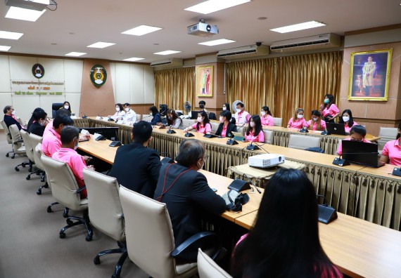 ภาพกิจกรรม  คณะวิทยาศาสตร์และเทคโนโลยี เข้าร่วมนำเสนอผลสัมฤทธิ์และพิธีปิดโครงการออมสินยุวพัฒน์รักษ์ถิ่น มหาวิทยาลัยราชภัฏกำแพงเพชร ประจำปี พ.ศ. 2565