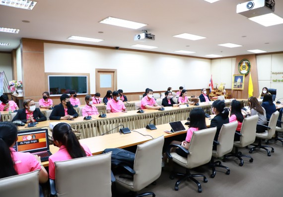 ภาพกิจกรรม  คณะวิทยาศาสตร์และเทคโนโลยี เข้าร่วมนำเสนอผลสัมฤทธิ์และพิธีปิดโครงการออมสินยุวพัฒน์รักษ์ถิ่น มหาวิทยาลัยราชภัฏกำแพงเพชร ประจำปี พ.ศ. 2565