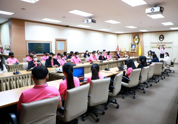 ภาพกิจกรรม  คณะวิทยาศาสตร์และเทคโนโลยี เข้าร่วมนำเสนอผลสัมฤทธิ์และพิธีปิดโครงการออมสินยุวพัฒน์รักษ์ถิ่น มหาวิทยาลัยราชภัฏกำแพงเพชร ประจำปี พ.ศ. 2565