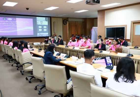 ภาพกิจกรรม  คณะวิทยาศาสตร์และเทคโนโลยี เข้าร่วมนำเสนอผลสัมฤทธิ์และพิธีปิดโครงการออมสินยุวพัฒน์รักษ์ถิ่น มหาวิทยาลัยราชภัฏกำแพงเพชร ประจำปี พ.ศ. 2565