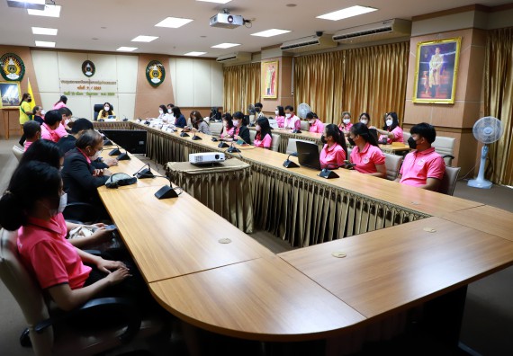 ภาพกิจกรรม  คณะวิทยาศาสตร์และเทคโนโลยี เข้าร่วมนำเสนอผลสัมฤทธิ์และพิธีปิดโครงการออมสินยุวพัฒน์รักษ์ถิ่น มหาวิทยาลัยราชภัฏกำแพงเพชร ประจำปี พ.ศ. 2565