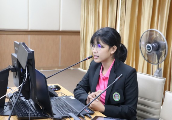 ภาพกิจกรรม  คณะวิทยาศาสตร์และเทคโนโลยี เข้าร่วมนำเสนอผลสัมฤทธิ์และพิธีปิดโครงการออมสินยุวพัฒน์รักษ์ถิ่น มหาวิทยาลัยราชภัฏกำแพงเพชร ประจำปี พ.ศ. 2565