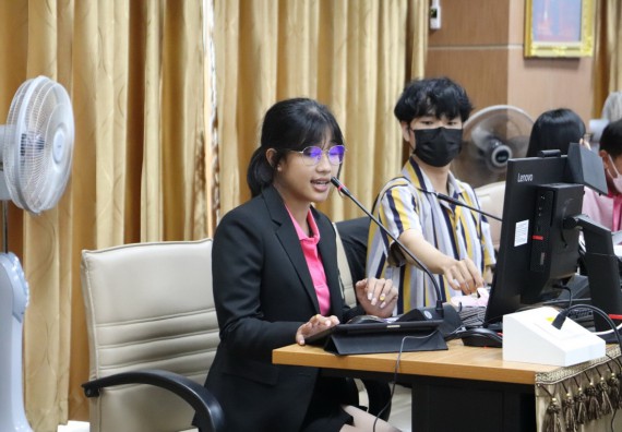 ภาพกิจกรรม  คณะวิทยาศาสตร์และเทคโนโลยี เข้าร่วมนำเสนอผลสัมฤทธิ์และพิธีปิดโครงการออมสินยุวพัฒน์รักษ์ถิ่น มหาวิทยาลัยราชภัฏกำแพงเพชร ประจำปี พ.ศ. 2565