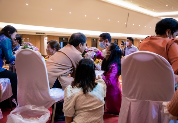 ภาพกิจกรรม  ผู้บริหาร คณาจารย์ บุคลากร คณะวิทยาศาสตร์และเทคโนโลยี เข้าร่วมงานแสดงมุทิตาจิต แด่ผู้เกษียณอายุราชการ มหาวิทยาลัยราชภัฏกำแพงเพชร ประจำปี ๒๕๖๕ เกษียณสวัสดิ์ ศรีสักทอง