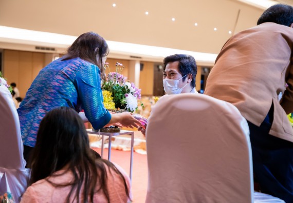 ภาพกิจกรรม  ผู้บริหาร คณาจารย์ บุคลากร คณะวิทยาศาสตร์และเทคโนโลยี เข้าร่วมงานแสดงมุทิตาจิต แด่ผู้เกษียณอายุราชการ มหาวิทยาลัยราชภัฏกำแพงเพชร ประจำปี ๒๕๖๕ เกษียณสวัสดิ์ ศรีสักทอง