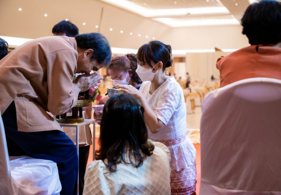 ภาพกิจกรรม  ผู้บริหาร คณาจารย์ บุคลากร คณะวิทยาศาสตร์และเทคโนโลยี เข้าร่วมงานแสดงมุทิตาจิต แด่ผู้เกษียณอายุราชการ มหาวิทยาลัยราชภัฏกำแพงเพชร ประจำปี ๒๕๖๕ เกษียณสวัสดิ์ ศรีสักทอง