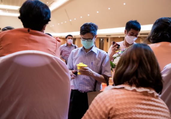 ภาพกิจกรรม  ผู้บริหาร คณาจารย์ บุคลากร คณะวิทยาศาสตร์และเทคโนโลยี เข้าร่วมงานแสดงมุทิตาจิต แด่ผู้เกษียณอายุราชการ มหาวิทยาลัยราชภัฏกำแพงเพชร ประจำปี ๒๕๖๕ เกษียณสวัสดิ์ ศรีสักทอง