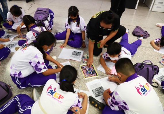 ภาพกิจกรรม  โรงเรียนอนุบาลกำแพงเพชร ร่วมกับคณะวิทยาศาสตร์และเทคโนโลยี จัดโครงการ Science Camp สำหรับนักเรียนห้องเรียนพิเศษ (MEP) ระดับชั้นประถมศึกษาปีที่ 1-6