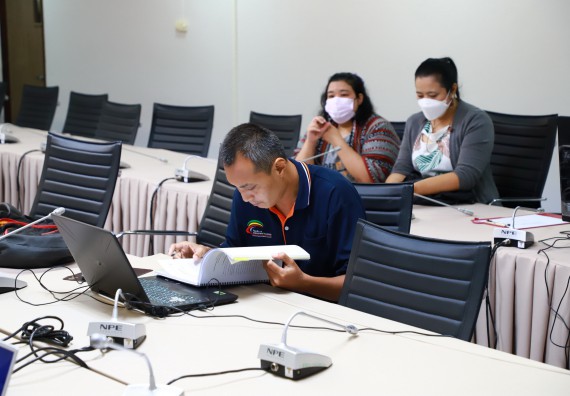 ภาพกิจกรรม  การนำเสนอความก้าวหน้าโครงการพี่เลี้ยงการเข้าสู่ตำแหน่งทางวิชาการ