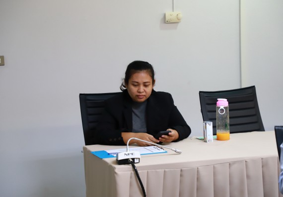 ภาพกิจกรรม  การนำเสนอความก้าวหน้าโครงการพี่เลี้ยงการเข้าสู่ตำแหน่งทางวิชาการ