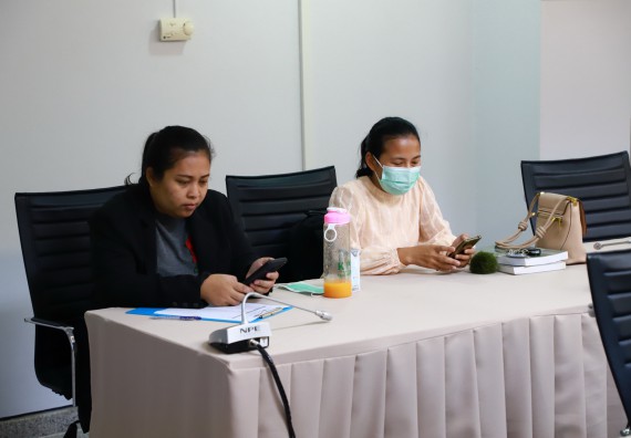 ภาพกิจกรรม  การนำเสนอความก้าวหน้าโครงการพี่เลี้ยงการเข้าสู่ตำแหน่งทางวิชาการ