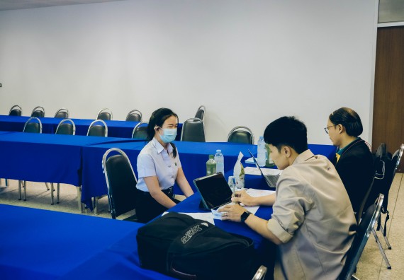 ภาพกิจกรรม  คณะวิทยาศาสตร์และเทคโนโลยี จัดสัมภาษณ์ทุนเพื่อการศึกษา ปตท.สผ. โครงการเอส 1 ประจำปีการศึกษา 2565 จากบริษัท ปตท.สผ.สยาม จำกัด